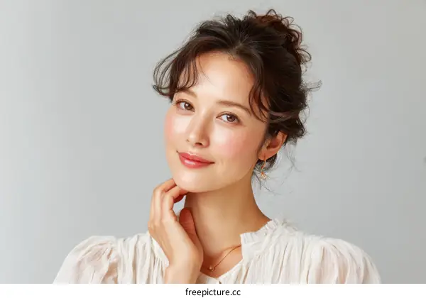Asian Woman Portrait with Elegant Style