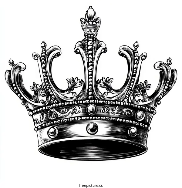 Vintage Royal Crown Illustration