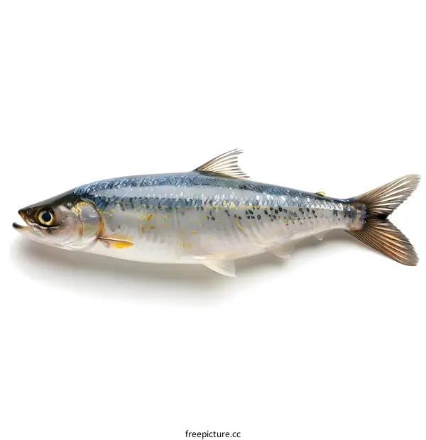 A fish on a white background