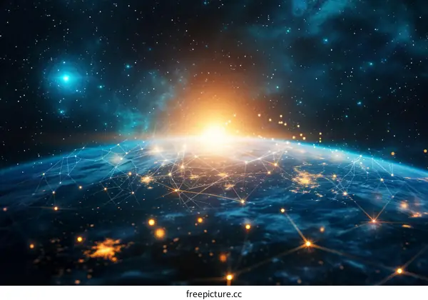 Cities and Networks: A View of Earth from Space