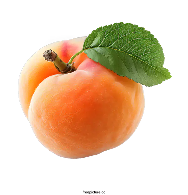 [Transparent Background PNG]An apricot isolated on white background