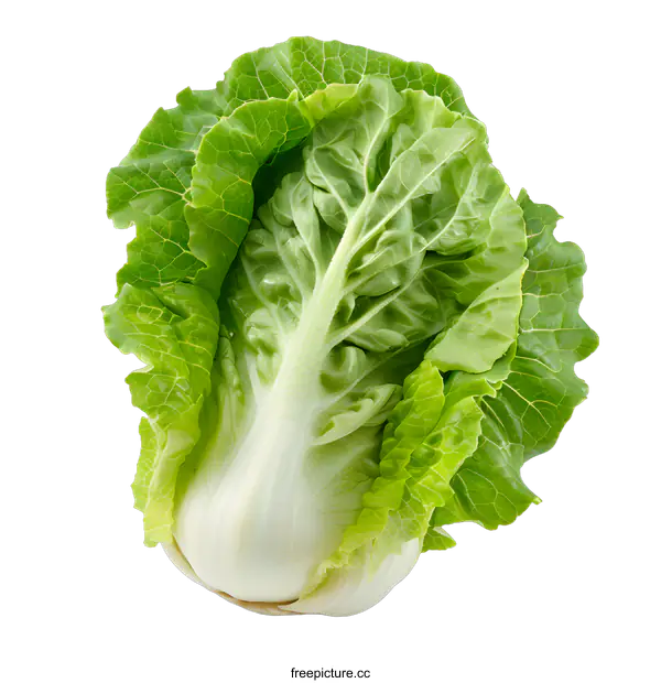 [Transparent Background PNG]Fresh Green Napa Cabbage Isolated On White Background