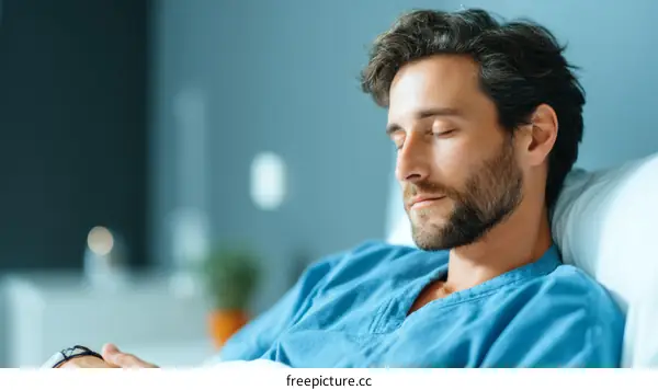 Patient Resting in Hospital Bed