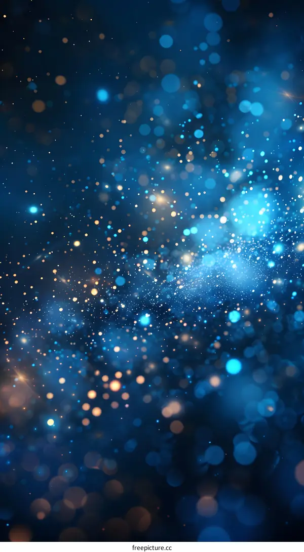 Blue Glitter Background