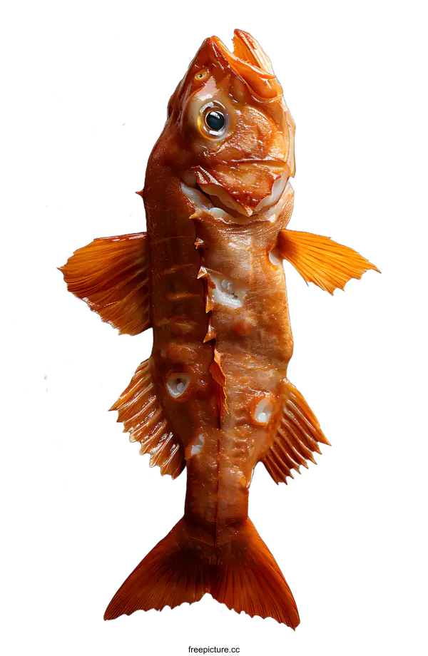 [Transparent Background PNG]Fish lying on the marble