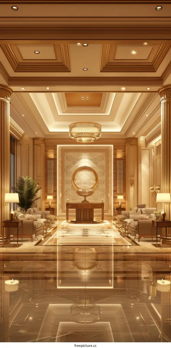 Golden Hall Interior Design