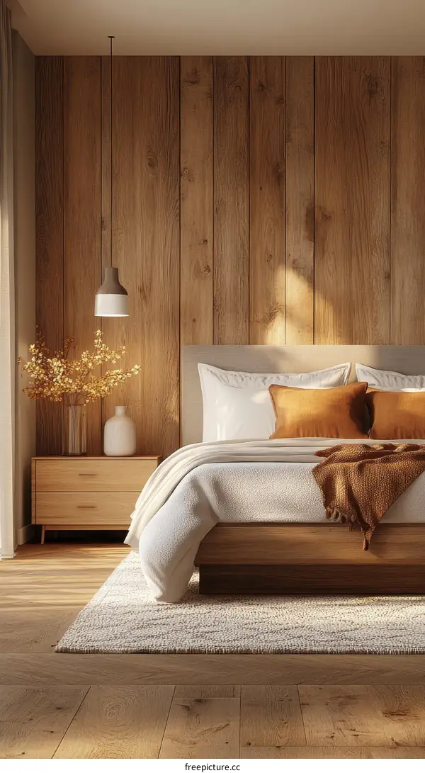 Cozy Bedroom Interior Design Illustrative Photography