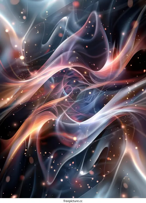 Abstract Cosmic Nebula Artistic Illustration