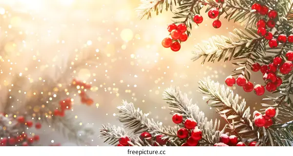 Christmas red berries