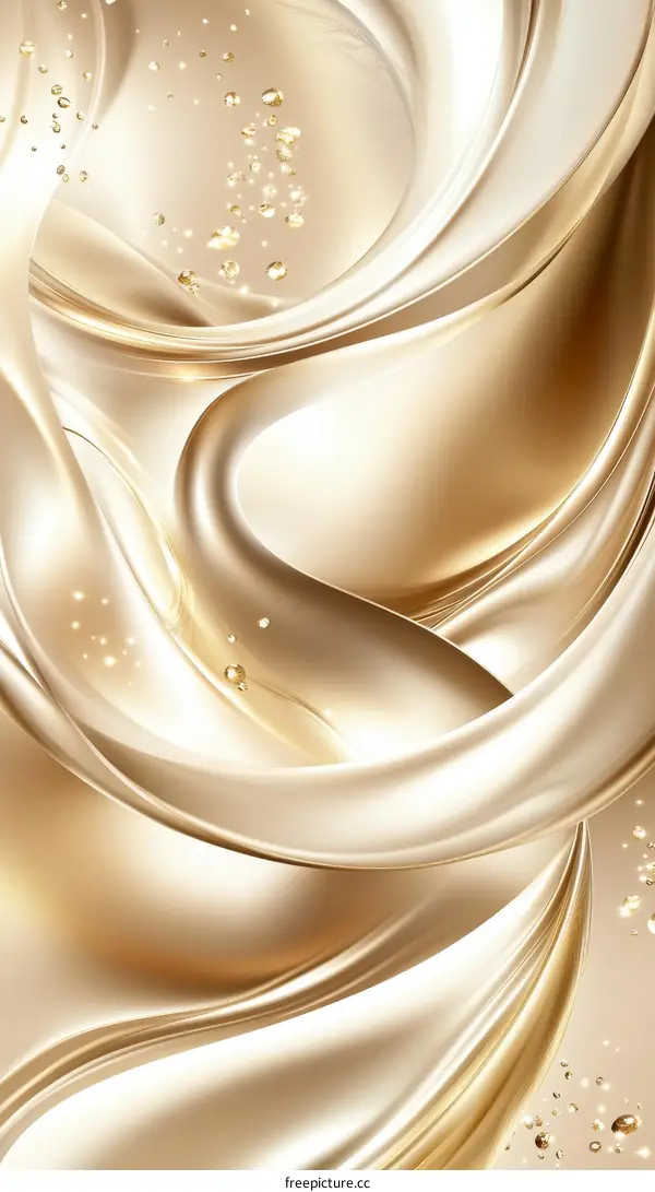 Abstract Liquid Gold Texture Background Design