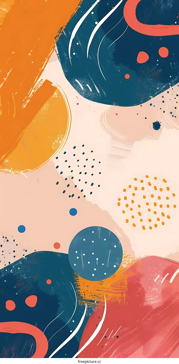 Abstract Art Colorful Shapes Pattern Design