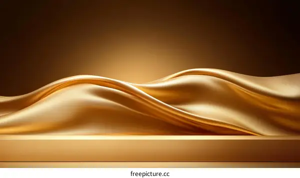 Luxury Gold Fabric Texture Display