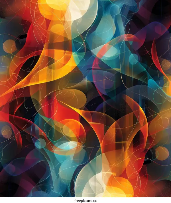 Abstract Colorful Geometric Shapes