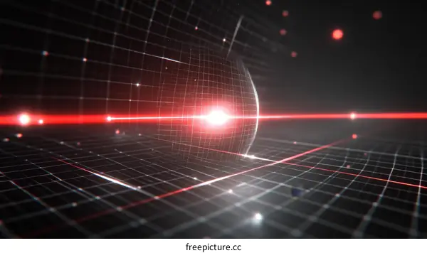 Abstract Digital Network Sphere Illustration