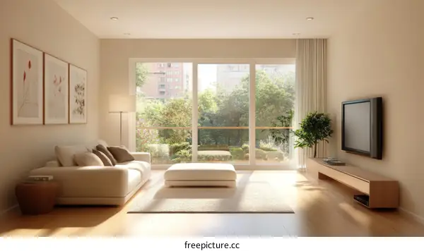 Modern Minimalist Living Room Interior Design