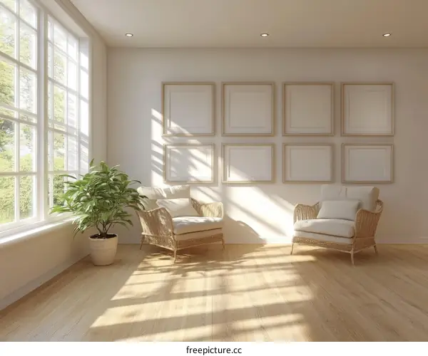 A Cozy Interior Design With Sunlight