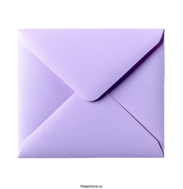 [Transparent Background PNG]Close-up Lavender Envelope