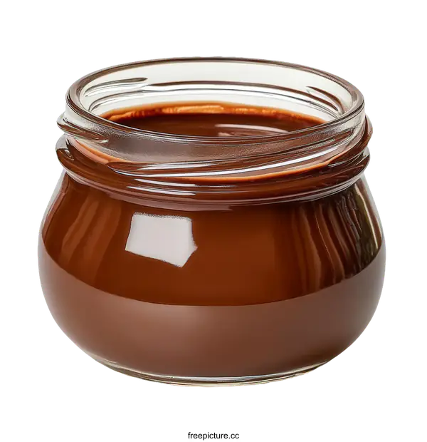 [Transparent Background PNG]Chocolate Spread in Glass Jar
