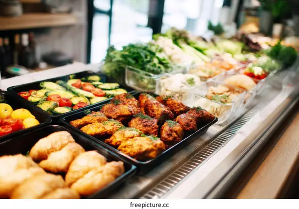 Healthy Food Display Case Selection