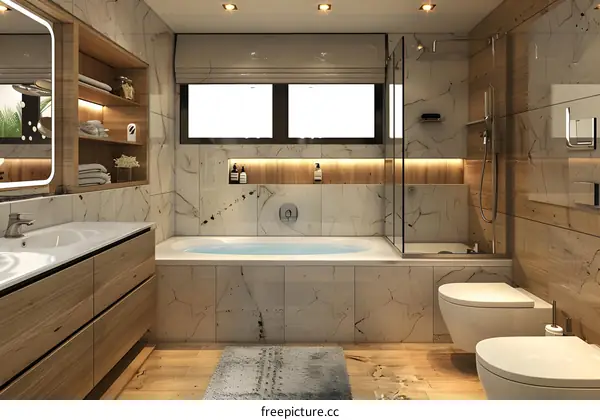 Wooden Bathroom Cabinet Effect Images