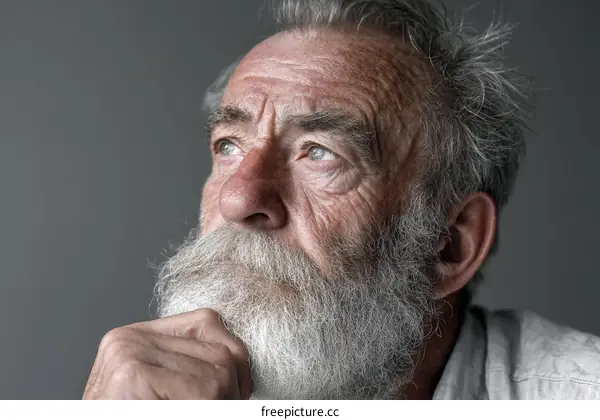 Close Up Portrait of a Senior Man