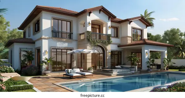 Luxury Spanish Villa with Pool, Garden, and Patio