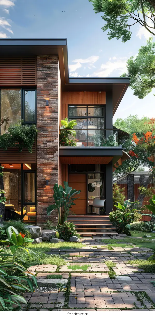 The beauty of modern tropical house architecture