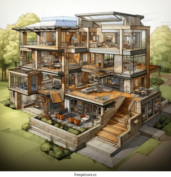 Modern House with Stunning Interior and Exterior Design