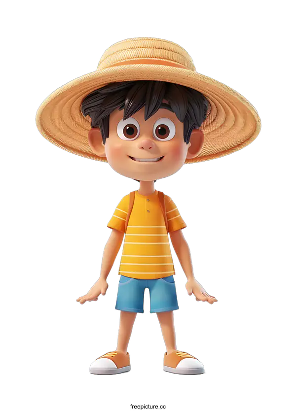[Transparent Background PNG]cute 3d cartoon boy character