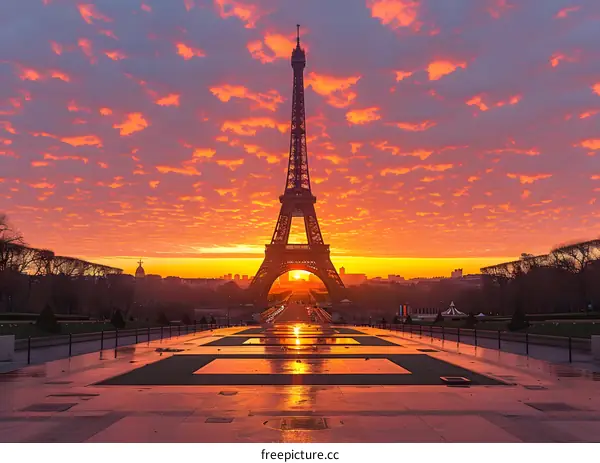 Eiffel Tower at Sunrise