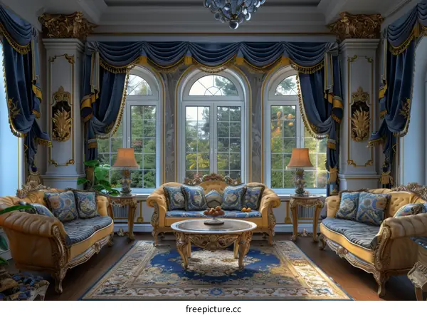 Luxury and Elegant Living Room Design