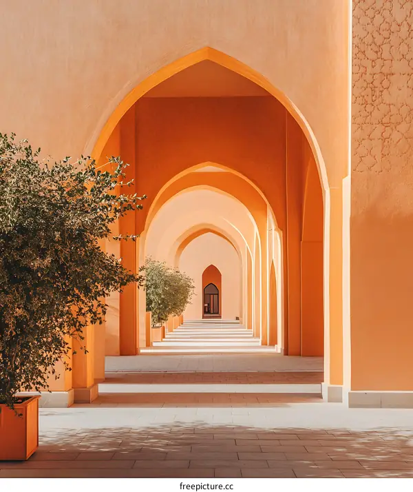 Arches in a Building in the Middle East