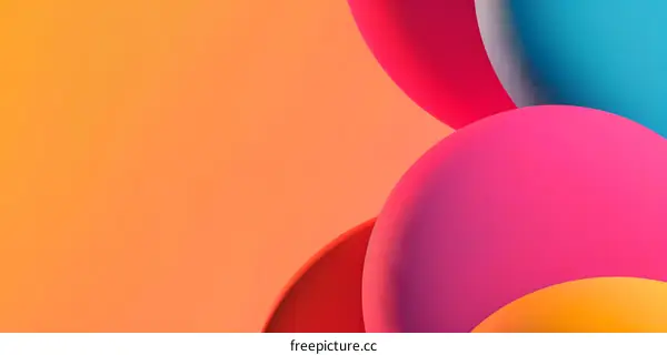 Abstract Background with Colorful Shapes and Gradient