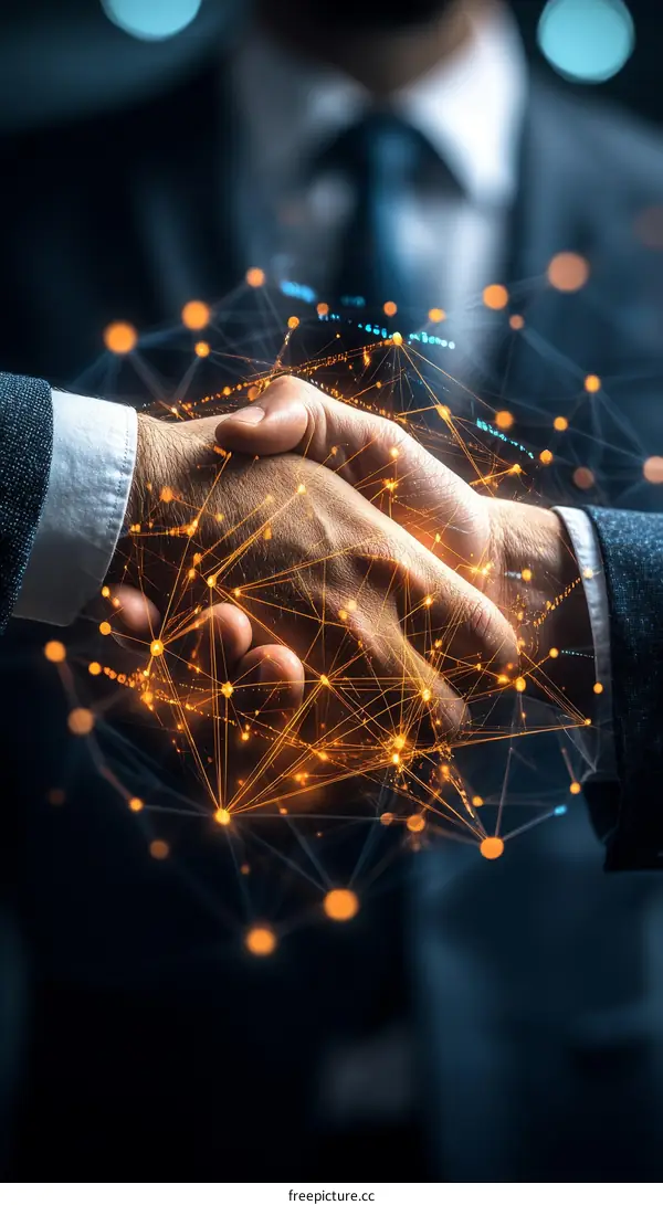 Digital Business Partnership Through Handshake