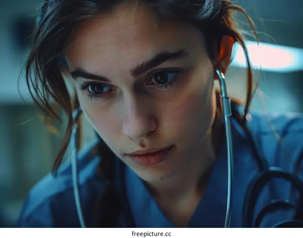 Portrait of a female doctor wearing a stethoscope