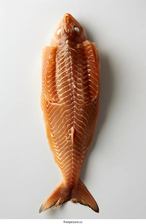 Fresh Fish Fillet on White Background