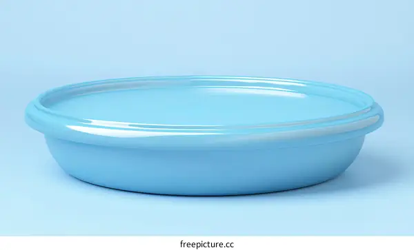 Light Blue Round Bowl Empty Dish
