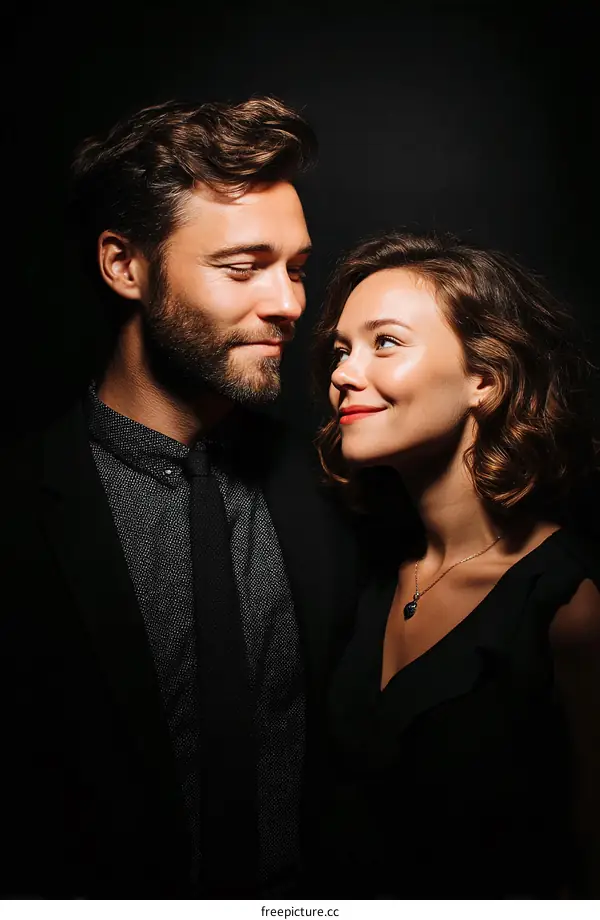 Couple Portrait in Elegant Attire