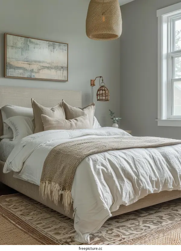 Elegant and Modern Farmhouse Bedroom Design