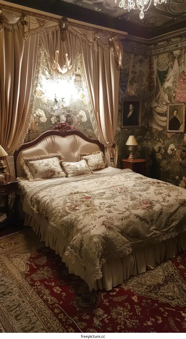 Luxurious Vintage Bedroom Interior Design
