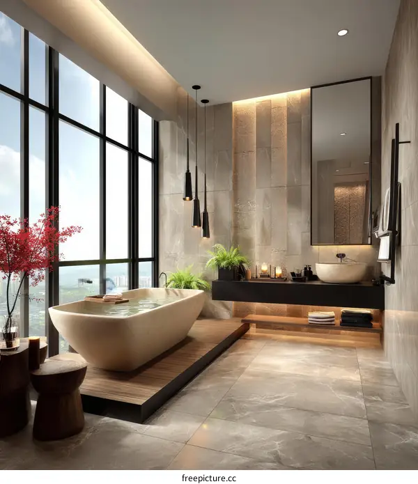 Modern Luxury Penthouse Bathroom Design