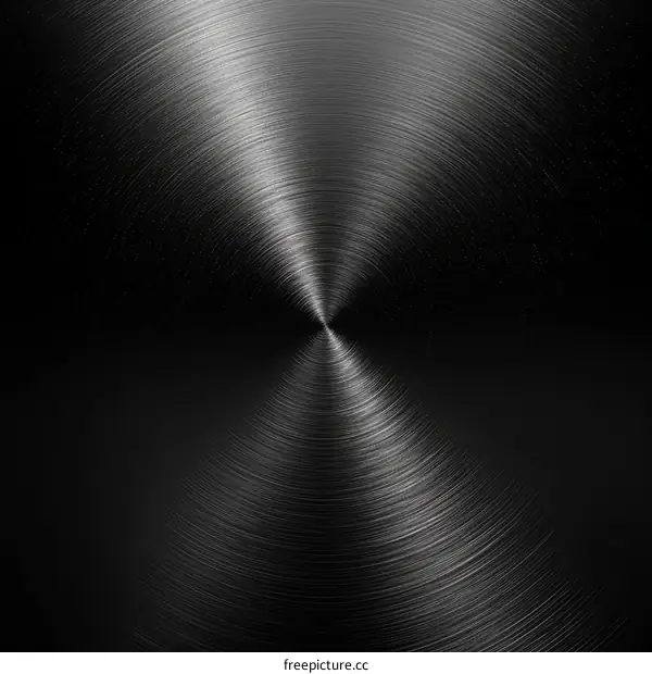 Circular Brushed Metal Texture Background