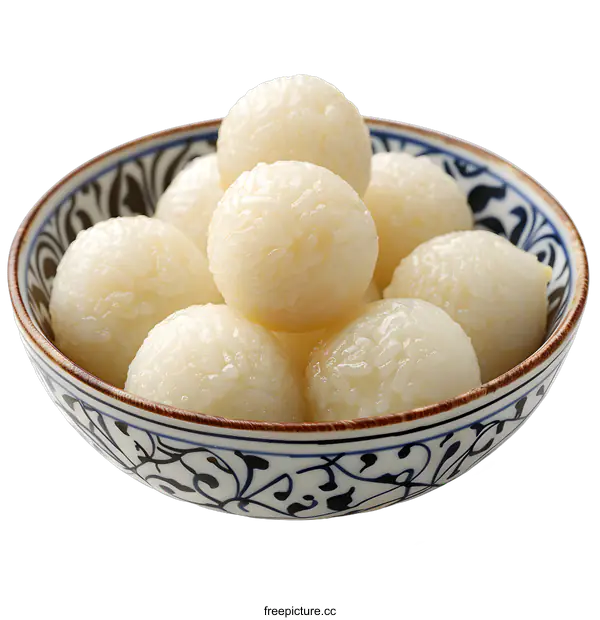 [Transparent Background PNG]Bowl of Sweet Rice Balls