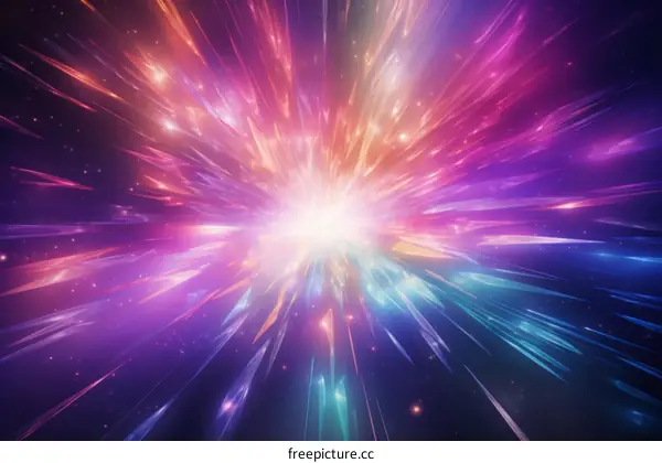 Colorful Abstract Light Painting