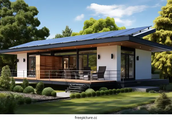 Modern House Design With Solar Panels