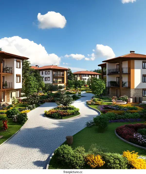 Modern Homes with a Lush Courtyard