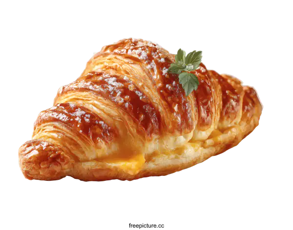 [Transparent Background PNG]Delicious Croissant with a Filling