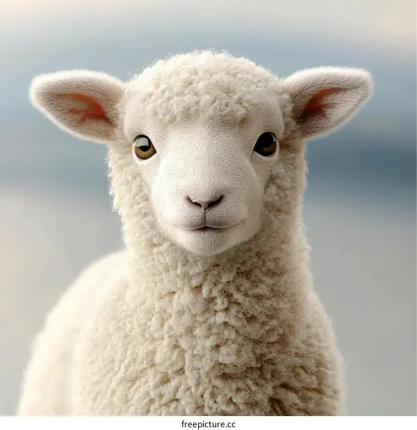 Closeup of a Cute Lamb