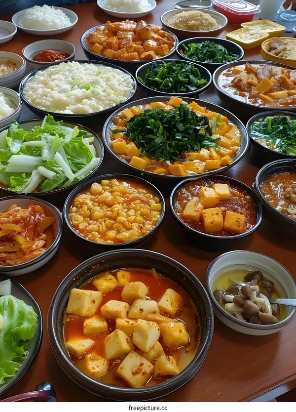 Korean Food Table