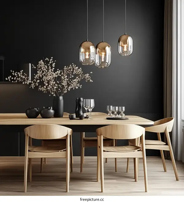 Modern Dining Room with Pendant Lighting